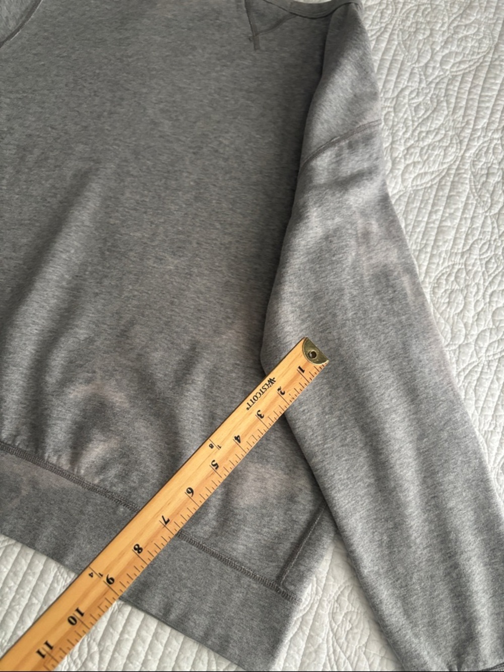 Polo Ralph Lauren Gray Polo Bear Fleece Crewneck Sweatshirt Blazer Jeans Size XL - Picture 15 of 16